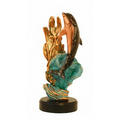 Dolphin Reef Copper Fill Dolphin Sculpture (Blue) 12" H
